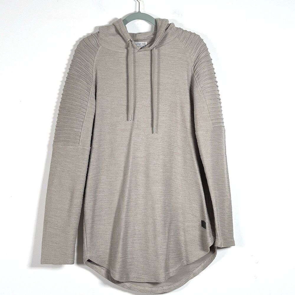 Leif Nelson Slim Fit Pullover Hooded‎ Sweatshirt Mens Sz XL Gray
